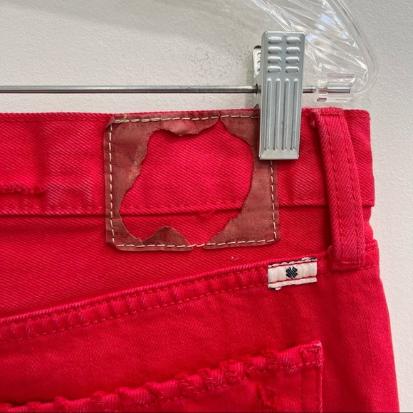 Lucky Brand Red Sienna Slim Boyfriend Jeans distressed destroyed size 6 - Picture 9 of 12